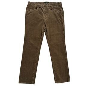 Lauren Ralph Lauren Brown Cords | Straight Leg Riding-Inspired Pants Size 16W